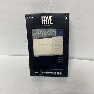 Frye Men’s 3 Pack Cotton Blend Boxer Briefs Ultra Soft SZ Small 28-30
